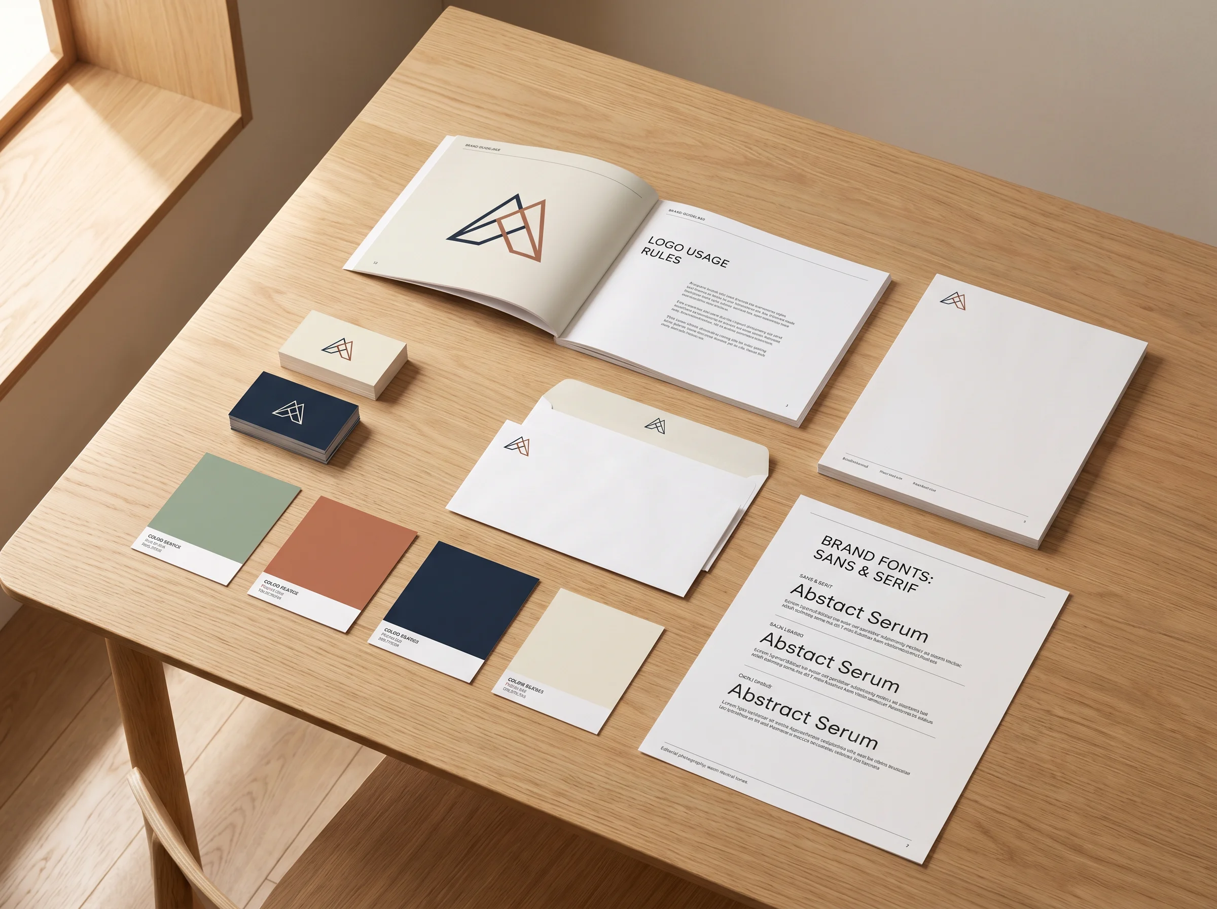 Soma Studio identity application and stationery